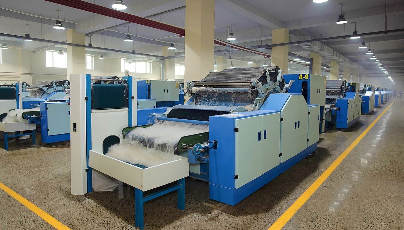 Mongolian cashmere combing factory