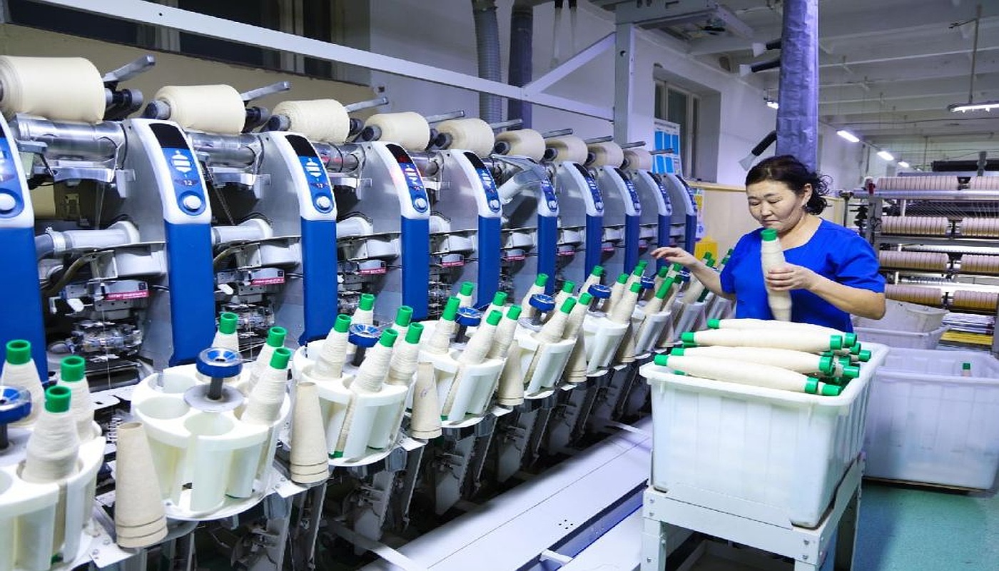 Mongolian cashmere yarn spinning factory